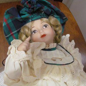 The First Lesson Hamilton Collection Porcelain Doll by Maud Humphrey Bogart wBox